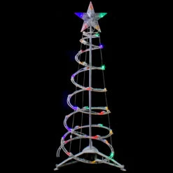 3ft LED Lighted Spiral Cone Tree Outdoor Christmas Decoration, Multi Lights 8 3ft LED Lighted Spiral Cone Tree Outdoor Christmas Decoration, Multi Lights -Mew Holidays Shop northlight ys92330 small sample 2 56721.1667531700
