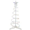 3ft LED Lighted Spiral Cone Tree Outdoor Christmas Decoration, Multi Lights -Mew Holidays Shop northlight ys92330 small sample 00552.1667531699