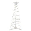 3ft LED Lighted Spiral Cone Tree Outdoor Christmas Decoration, Warm White Lights