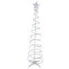 6ft LED Lighted Spiral Cone Tree Outdoor Christmas Decoration, Multi Lights -Mew Holidays Shop northlight ys92334 large sample 00653.1667530324
