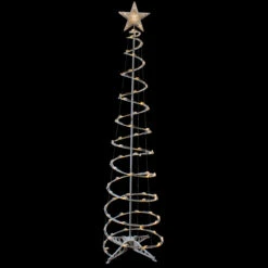6ft LED Lighted Spiral Cone Tree Outdoor Christmas Decoration, Warm White Lights -Mew Holidays Shop northlight ys92335 large sample 2 61899.1667646793