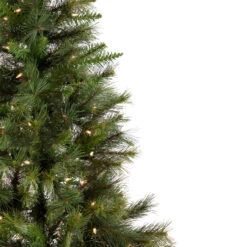 7.5' Pre-Lit Slim Canyon Pine Half Wall Artificial Christmas Tree - Clear Lights -Mew Holidays Shop northlight ytc346 gr 5 updated 85656.1667263642
