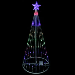 4' Multi-Color LED Lighted Show Cone Christmas Tree Outdoor Decoration