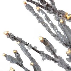 4' Pre-Lit LED Brown Artificial Christmas Tree With Icicle Lights- Clear Lights -Mew Holidays Shop northlightd 18 11217wae 4 3 40710.1667657949