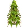 1.5' Slim Twas Night Red Holly Berry And Leaf Artificial Christmas Cone Tree - Unlit -Mew Holidays Shop roman 35384 15127.1667491039