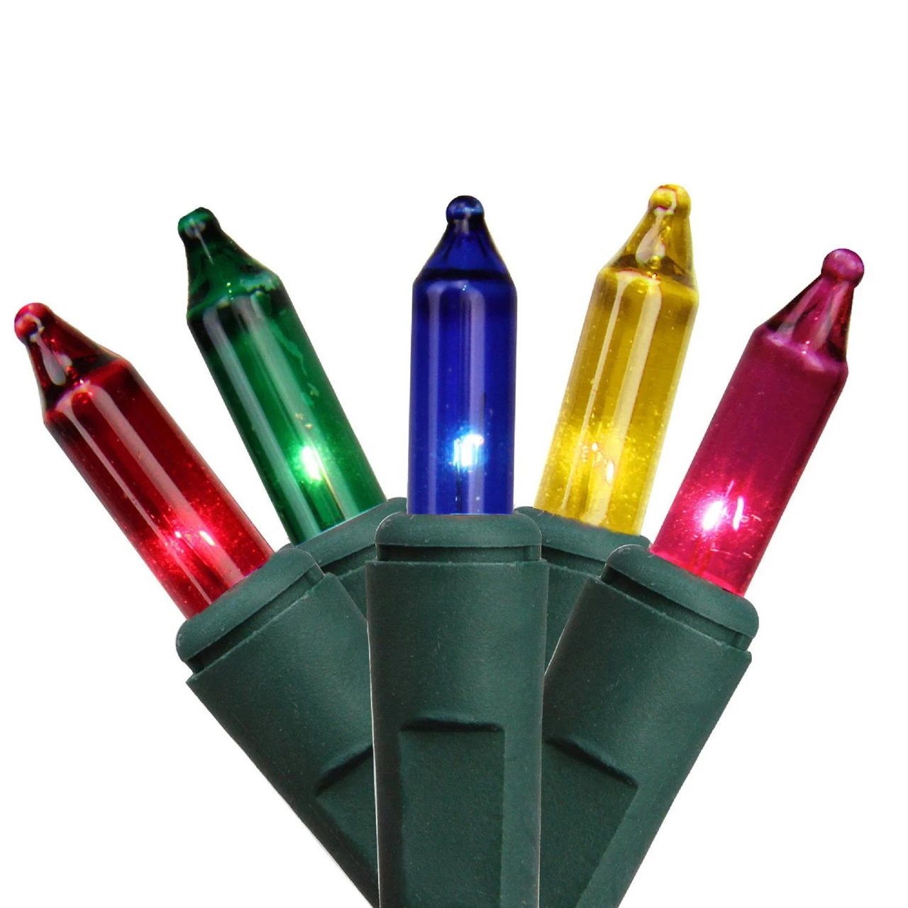 200-Count Multi-Color Mini Christmas Light Set, 53.5ft Green Wire 3 200-Count Multi-Color Mini Christmas Light Set, 53.5ft Green Wire