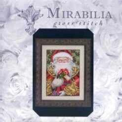 Santa By Nora Corbett - Chart, Fabric, Embellishment Pack - Mirabilia -Mew Holidays Shop santa chart006 14270.1455055347