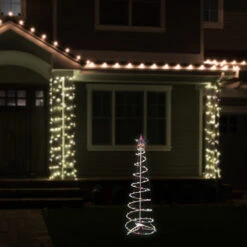 4ft Lighted Spiral Christmas Tree With Star Tree Topper, Multi Lights -Mew Holidays Shop ys multitree medium 2 00638.1667576308